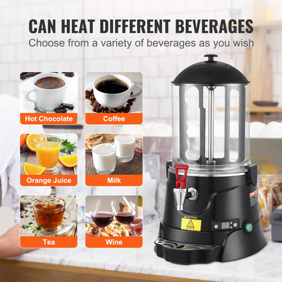 VEVOR Hot Chocolate Dispenser 10 L ABS Μηχανή παρασκευής ζεστής σοκολάτας για ζεστό ρόφημα
