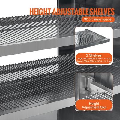 Ψυγείο VEVOR Βιτρίνα Ψυγείου Bakery Display Θήκη Ψυγείου 32 cu ft/901L 4-Tier