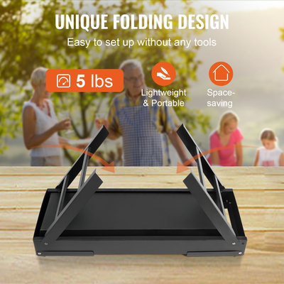 VEVOR Πτυσσόμενη Συμπαγής Γκριλ Μπάρμπεκιου Φορητή ψησταριά κάρβουνου για υπαίθριο κάμπινγκ