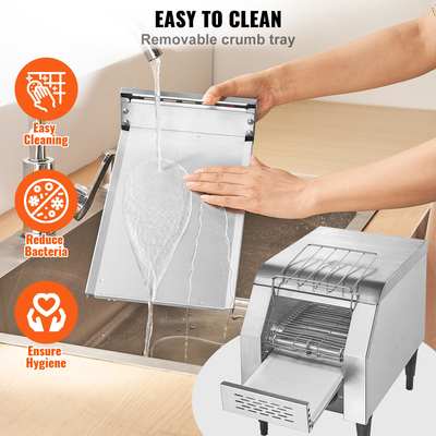 Εμπορικό τοστιέρα 150 μεταφορέων Κομμάτια/ώρες εμπορικό τοστιέρα βαρέων καθηκόντων