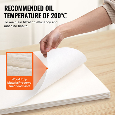 Χαρτί φίλτρου φριτέζας VEVOR, 100 φύλλων, 25,7&quot; x 16,9&quot;, Ανταλλακτικά φύλλα φίλτρου φριτέζας για κινητή μηχανή φίλτρου επαγγελματικής φριτέζας 55 λίτρων, για εστιατόριο, κατάστημα γρήγορου φαγητού, περίπτερο Carnival Concession