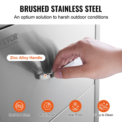 17,7&quot;x20,5&quot; ΕΞΩΤΕΡΙΚΗ ΚΟΥΖΙΝΑ / BBQ ISLAND ΑΝΟΞΕΙΔΩΤΕΣ ΣΥΡΤΑΡΙΑ ΔΙΠΛΕΣ ΑΠΟΘΗΚΕΥΣΗΣ