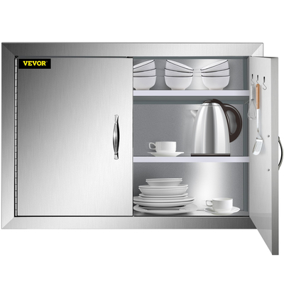 24&quot;Hx31&quot;W από ανοξείδωτο ατσάλι 304 Πρόσβαση με διπλή πόρτα μπάρμπεκιου κουζίνας