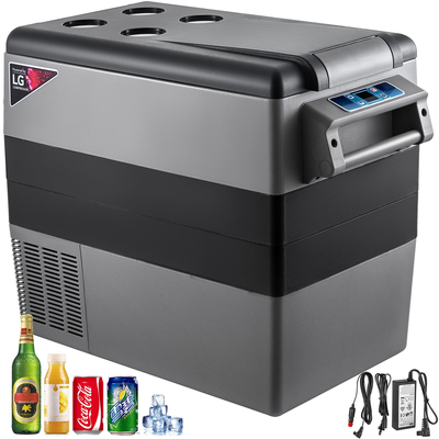 VEVOR Car Refrigerator 55L Compressor Portable Μικρό Ψυγείο Αυτοκινήτου Ψυγείο Καταψύκτης Vehicle Car Truck RV Boat Mini Electric Cooler for Driving Travel Fishing Outdoor and Home