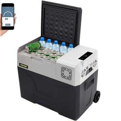 VEVOR Car Refrigerator 40L Compressor Portable Μικρό Ψυγείο Ψυγείο Αυτοκινήτου Ψυγείο Καταψύκτης Vehicle Car Truck RV Boat Mini Electric Cooler for Driving Travel Fishing Outdoor and Home