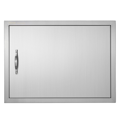 VEVOR BBQ Access Door, 685x508 mm Μονή Πόρτα Κουζίνας, Εξωτερική Πόρτα από Ανοξείδωτο Ατσάλι, Πόρτα με Χειρολαβή, Κάθετη Πόρτα με Χερούλι, για BBQ Island, Ψητοπωλείο, Εξωτερικό ντουλάπι