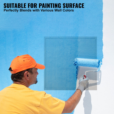 Πάνελ πρόσβασης VEVOR για γυψοσανίδα και οροφή, Πάνελ πρόσβασης υδραυλικών 24 x 24 ιντσών, ενισχυμένη πόρτα πρόσβασης, κάλυμμα οπής τοίχου από χάλυβα βαρέως τύπου, αφαιρούμενο αρθρωτό πάνελ για καλωδίωση και καλώδια, Ασημί