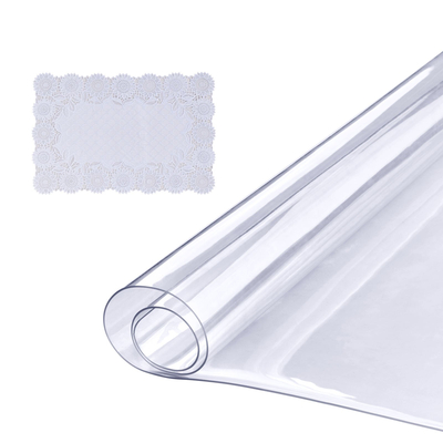 Κάλυμμα τραπεζιού VEVOR Clear, 36&quot; x 72&quot; Κάλυμμα τραπεζιού, πλαστικό τραπεζομάντιλο PVC πάχους 1,5 mm, αδιάβροχο προστατευτικό επιφάνειας εργασίας για γραφείο, τραπεζάκι σαλονιού, τραπέζι τραπεζαρίας