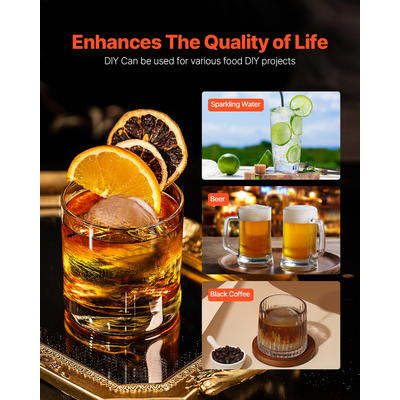 VEVOR Ice Ball Press Ice Ball Maker 2,1&quot;/53mm Ice Press Kit για Whisky Silver