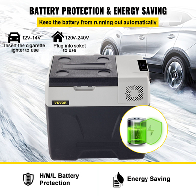 VEVOR Car Refrigerator 50L Compressor Portable Μικρό Ψυγείο Αυτοκινήτου Ψυγείο Καταψύκτης Vehicle Car Truck RV Boat Mini Electric Cooler for Driving Travel Fishing Outdoor and Home