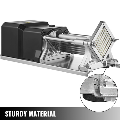 Ηλεκτρικός κόφτης τηγανιτών VEVOR με 4 αντικαταστάσιμες λεπίδες Ηλεκτρικός κόφτης πατάτας Αντιολισθητικά πόδια Ηλεκτρικός κόφτης πατατών Ηλεκτρικός χάλκινος κινητήρας Ηλεκτρικός κόφτης πατάτας Ηλεκτρικός κόφτης πατάτας για τηγανιτές πατάτες