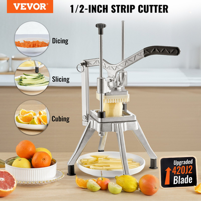 VEVOR Εμπορικός κόφτης λαχανικών φρούτων 1/2″ Blade Heavy Duty Professional Food Dicer Kattex Κόφτης τηγανιτός Κόφτης κρεμμυδιού Ανοξείδωτος χάλυβας για πιπεριές ντομάτας Μανιτάρι πατάτας, κομματάκι