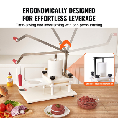 Εμπορική πρέσα μπιφτέκι Εμπορική μηχανή μπιφτέκι για χάμπουργκερ 5,1 ιντσών