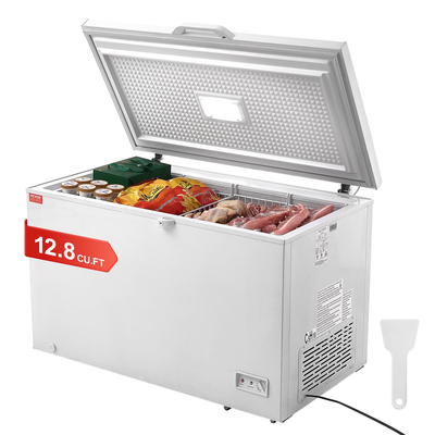VEVOR Chest Freezer 12,8 cu.ft / 345 L Μεγάλη κατάψυξη &amp; 4 αφαιρούμενα καλάθια