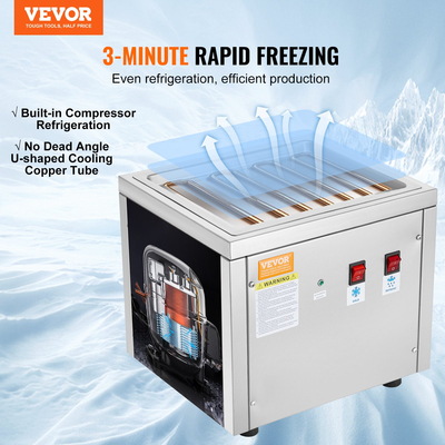 VEVOR Fried Ice Cream Roll Machine Rolled Ice Cream Maker 11 x 9,5 ιντσών Τηγάνι