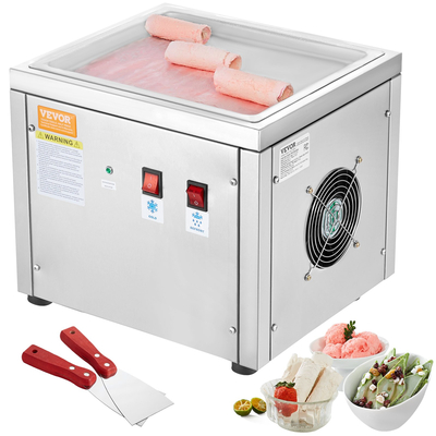 VEVOR Fried Ice Cream Roll Machine Rolled Ice Cream Maker 11 x 9,5 ιντσών Τηγάνι