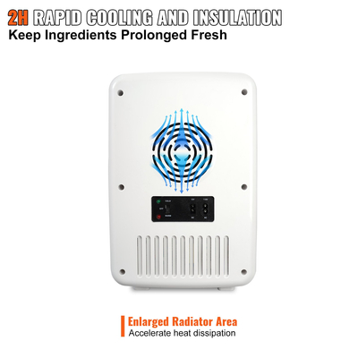 Μίνι Ψυγείο VEVOR, Προσωπικό Ψυγείο 10 λίτρων/12 κουτάκια, φορητό θερμοηλεκτρικό ψυγείο AC/DC και θερμότερα ψυγεία, Ψυγείο περιποίησης δέρματος για ποτά, σνακ, σπίτι, γραφείο και αυτοκίνητο, με λίστα CE (Μαύρο)