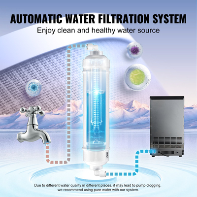 VEVOR Commercial Ice Maker Ανεξάρτητη Μηχανή Ντουλάπας 70lbs/24H 36 Ice Cubes