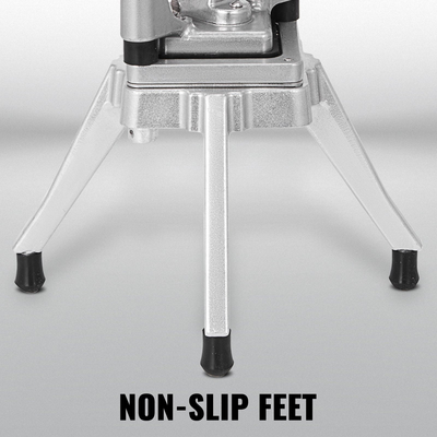 Εμπορικός κόφτης λαχανικών VEVOR 3/8 ιντσών Εμπορικός κόφτης λαχανικών από ανοξείδωτο ατσάλι Εμπορικός κοπτήρας λαχανικών με λαβή &amp; αντιολισθητικά πόδια Εμπορικός κόφτης τροφίμων για πατάτες Κρεμμύδια Καρότα Ντομάτες