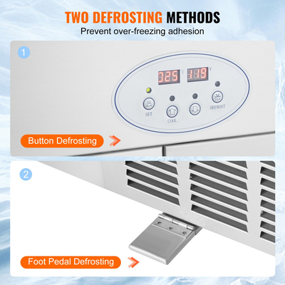 VEVOR Fried Ice Cream Roll Machine Rolled Ice Cream Maker 17,7x17,7 ιντσών 2 τηγάνια