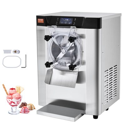 VEVOR Commercial Hard Serve Ice Cream Maker 12 L/H Yield Single Flavor