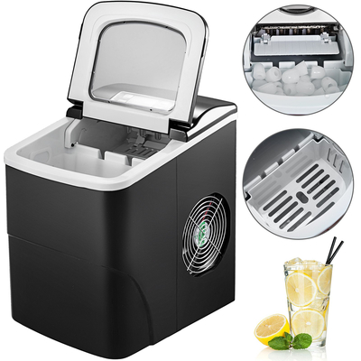Φορητό παγομηχανή Πάγκος Bullet Ice 12KG(26LB)/24 H 2 Cube Size LCD οθόνη με σέσουλα πάγου