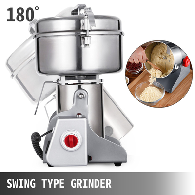 VEVOR Electric Grain Grinder 750g Grain Grinder Mill 2500W Powder Machine Flour Mill Grinder Electric Grain Mill Grinder for Herb Pulverizer Μηχανή λείανσης από ανοξείδωτο χάλυβα ποιότητας τροφίμων για σιτηρά