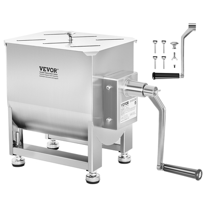 VEVOR 80 Pound Χειροκίνητη Μίξερ Κρέατος Μηχανή Χειροκίνητου Μίξερ Λουκάνικου από ανοξείδωτο χάλυβα