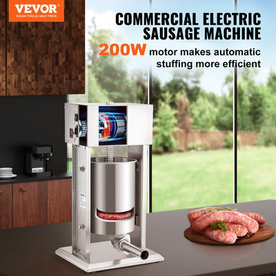 VEVOR Electric Sausage Stuffer 10L Variable Speed Sausage Maker από ανοξείδωτο ατσάλι