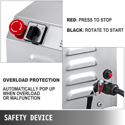 Εμπορική μηχανή λείανσης VEVOR για κόκκους 2,2kw, Ηλεκτρικός μύλος κόκκων 30-50kg/h, Μηχανή λείανσης σε σκόνη χωρητικότητας 50kg, Μηχανή σε σκόνη από ανοξείδωτο ατσάλι, για ξηρούς κόκκους με μπαχαρικά σόγιας