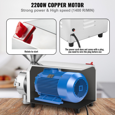 Μηχανή Επεξεργασίας Τροφίμων VEVOR Grain Grind Mill Grain Grinding Machine 2200W