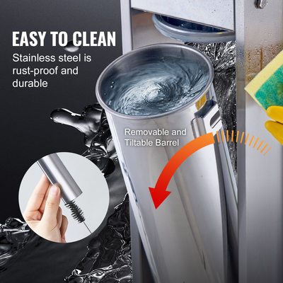 VEVOR Manual Sausage Stuffer 7 L Vertical Sausage Machine 304 Inox