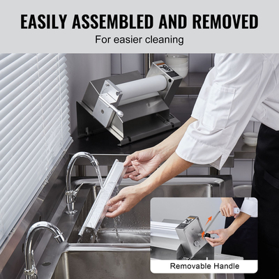 Μηχανή χειροκίνητου φύλλου ζύμης VEVOR Μηχάνημα πρέσας με ρολό ζύμης Max 1/2&quot;.