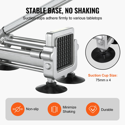 VEVOR Κόφτης τηγανιτών από ανοξείδωτο ατσάλι Κόφτης λαχανικών κοπής λαχανικών με 2 λεπίδες