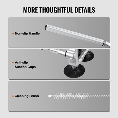 VEVOR Κόφτης τηγανιτών από ανοξείδωτο ατσάλι Κόφτης λαχανικών κοπής λαχανικών με 2 λεπίδες