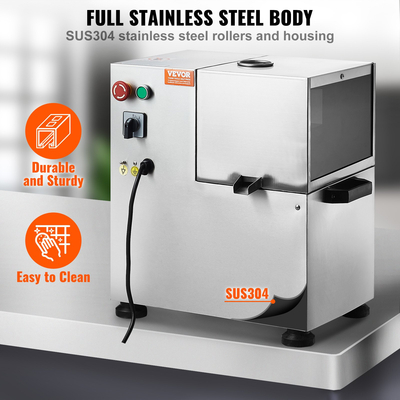 VEVOR 800W Ηλεκτρικός αποχυμωτής ζαχαροκάλαμου 661LBS/H Έξοδος 4 Ρολά 2,4&quot; Μεγάλη είσοδος