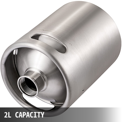 VEVOR Nitro Cold Brew Coffee Maker 2L Nitro Brew Coffee Maker από ανοξείδωτο χάλυβα Nitro Καφετιέρα Φορητή συσκευή Cold Brew Coffee Coffee Cold Brew with Brushes Home Brew Kit