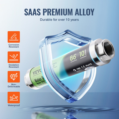 VEVOR Ολόκληρο το σπίτι χωρίς αλάτι Αφαλάτωση Σύστημα αφαλάτωσης φυσικής ζυγαριάς Κράμα SAAS