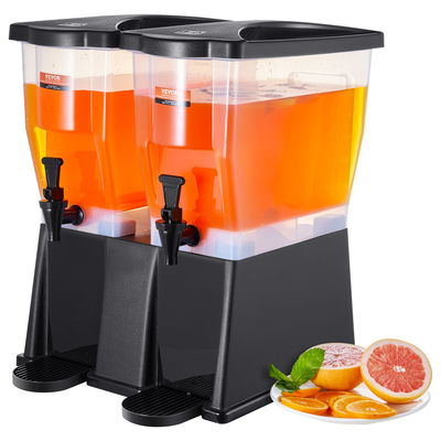 VEVOR Beverage Dispenser, 3 Gallon x 2 Drink Dispensers για πάρτι, Πλαστική θήκη χυμού με Stand Spigot καπάκι, Iced Tea Juice Water Dispenser, για εστιατόρια, ξενοδοχεία, πάρτι
