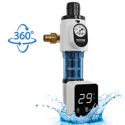 VEVOR Spin Down Filter, 40 Micron φίλτρο ιζήματος ολόκληρου σπιτιού για νερό πηγαδιών, 3/4&quot; GM + 1&quot; GM + 3/4&quot; GF, 4 T/H Υψηλός ρυθμός ροής, για συστήματα φιλτραρίσματος νερού ολόκληρου σπιτιού, Φίλτρο ιζήματος νερού πηγαδιών