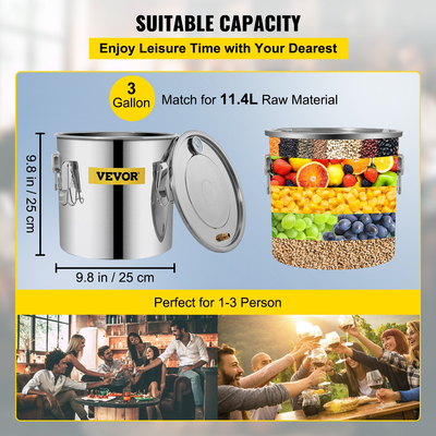 VEVOR Moonshine Still Distillery Kit 3.3Gal Water Essential Oil Distilling Kit με αντλία νερού