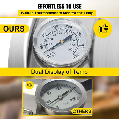 VEVOR Moonshine Still Distiller 5Gal 21L από ανοξείδωτο ατσάλι Χάλκινος σωλήνας αποστακτήρα νερού με αντλία κυκλοφορίας Home Brewing Kit Ενσωματωμένο θερμόμετρο