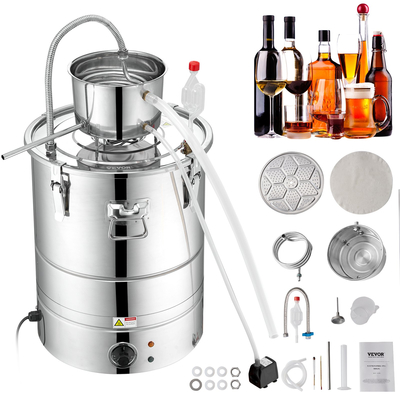 VEVOR Still Water Distiller 9Gal with Thumper Keg &amp; Water Pump