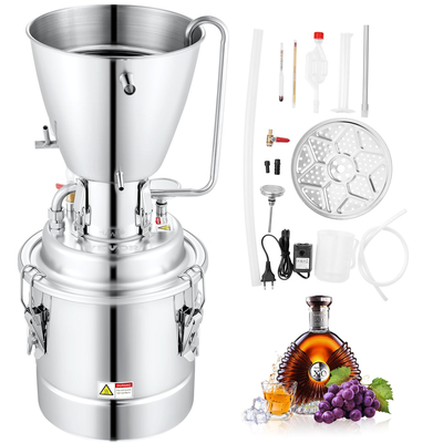 VEVOR 13 Gal 50L Water Distiller, Home Distillery Kit περιλαμβάνει σωλήνα 304 από ανοξείδωτο χάλυβα &amp; κυκλοφορητή &amp; ενσωματωμένο θερμόμετρο &amp; θύρα εξάτμισης