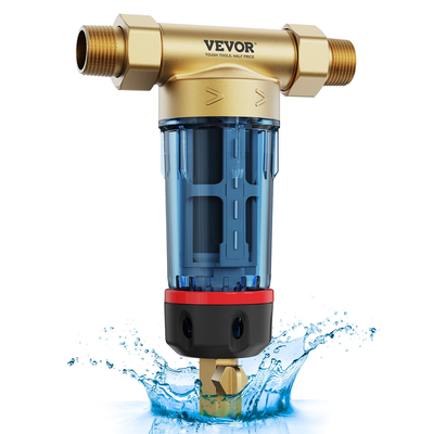 VEVOR Spin Down Filter, 40 Micron φίλτρο ιζήματος ολόκληρου σπιτιού για νερό πηγαδιών, 3/4&quot; GM + 1&quot; GM + 3/4&quot; GF, 4 T/H Υψηλός ρυθμός ροής, για συστήματα φιλτραρίσματος νερού ολόκληρου σπιτιού, Φίλτρο ιζήματος νερού πηγαδιών