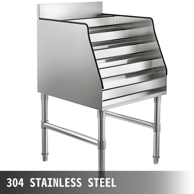 Ράφι 12&quot; ράφι κρασιού για μπουκάλια για ποτά από ανοξείδωτο ατσάλι 5 επιπέδων βάσης αποθήκευσης