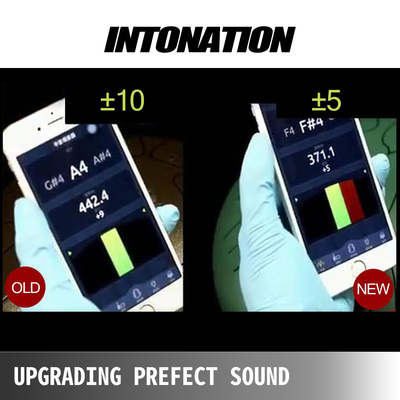 VEVOR Steel Drum 11 Notes Percussion Instrument 8 Inches Tongue Drum, Steel Tongue Drum, Steel Drums Instruments with Bag, Book, Mallets, Mallet Bracket, Hang Pan Drum Instrument, Chestnut