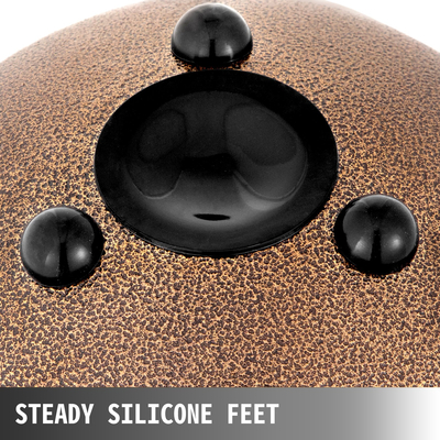 VEVOR Steel Drum 11 Notes Percussion Instrument 8 Inches Tongue Drum, Steel Tongue Drum, Steel Drums Instruments with Bag, Book, Mallets, Mallet Bracket, Hang Pan Drum Instrument, Chestnut