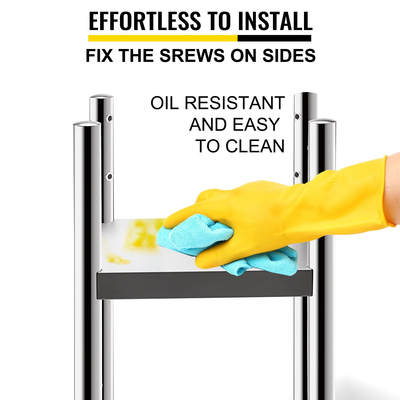 Βάση VEVOR Rice Warmer Stand 14\&quot; x 14\&quot; Βάση εξοπλισμού εστιατορίου Από ανοξείδωτο χάλυβα Θερμότερη βάση για σούσι με δύο κάτω ράφι Εμπορική βάση εξοπλισμού κουζίνας Βάση θερμότητας ρυζιού Εμπορική με ρόδες και δύο φρένα