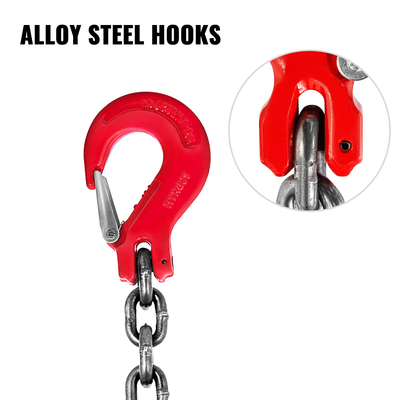 Πόδια ανύψωσης αλυσίδας γάντζου 4ανυψώνοντας πόδια αλυσίδας εργοστασίων χάλυβα επιστρώματος σκονών χάλυβα ανυψώνοντας αλυσίδα υψηλής θερμοκρασίας αντίσταση